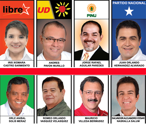 Candidatos Presidenciales Honduras 2013