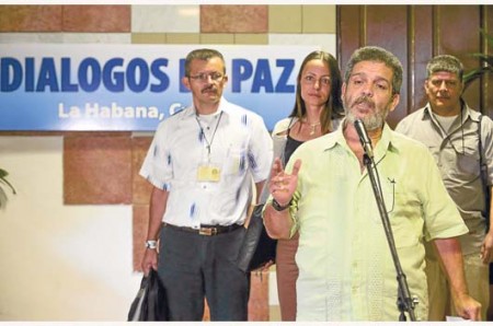 Marco León Calarcá, delegado de la misión negociadora de las FARC.