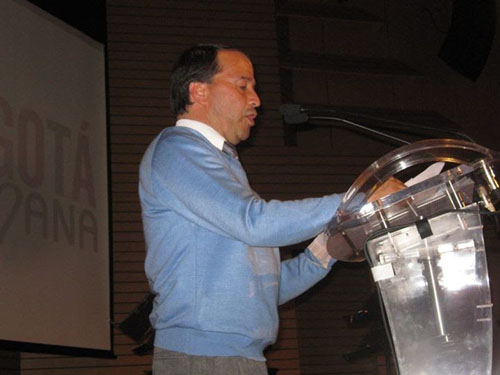 Isaías Garzón del movimiento colombiano de solidaridad