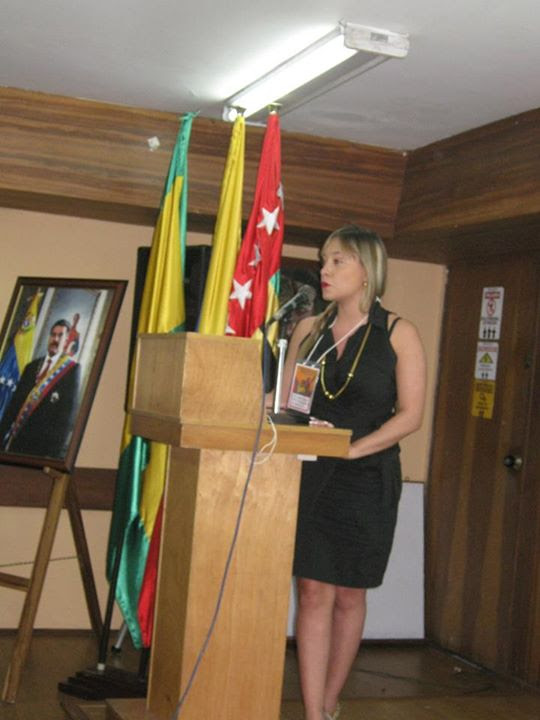 Dirigente juvenil del PSUV, Támara Carrero.