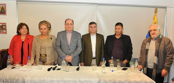 Personalidades de Colombia con el embajador Rincon