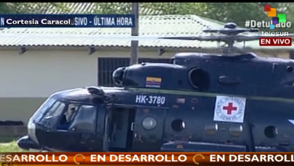La Cruz Roja confirmó la liberación. (Foto: teleSUR)