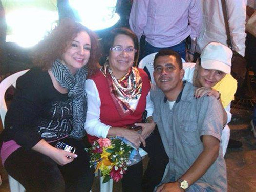 Lilia Solano, Aída Avella y Fredy Ruiz