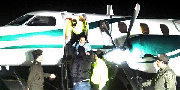 María del Pilar Hurtado, a su llegada a Colombia este sábado en la madrugada.