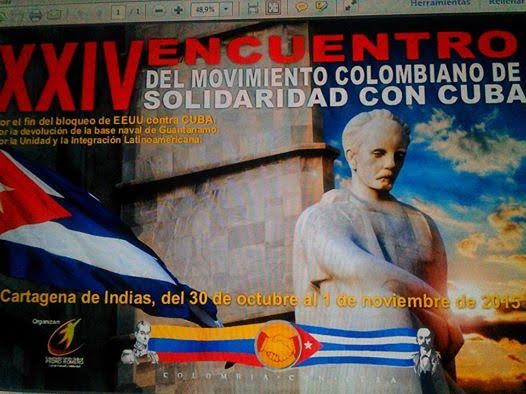 ​Afiche del XXIV encuentro nacional de solidaridad con Cuba