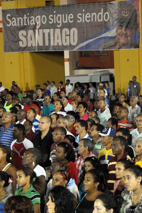 SANTIAGO DE CUBA-ACTO CENTRAL POR EL DIA DE LA REBELDIA NACIONAL