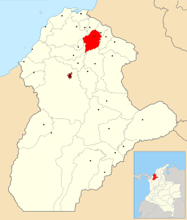 Ubicación del municipio de Chimá.Córdoba