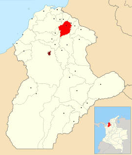 Ubicación del municipio de Chimá.Córdoba