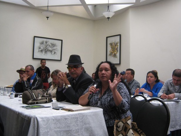 Defensores y Defensoras de DDHH Rurales intervienen en el evento 