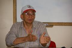 Compañero Eberto Díaz, presidente de la Federación Nacional Sindical Unitaria Agropecuaria de Colombia FENSUAGRO-CUT-FSM