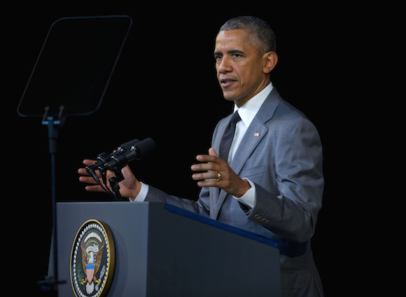 President Barack Obama speaks at El Gran Teatro de Havana, Tuesday, March 22, 2016, in Havana, Cuba. (AP Photo/Pablo Martinez Monsivais)