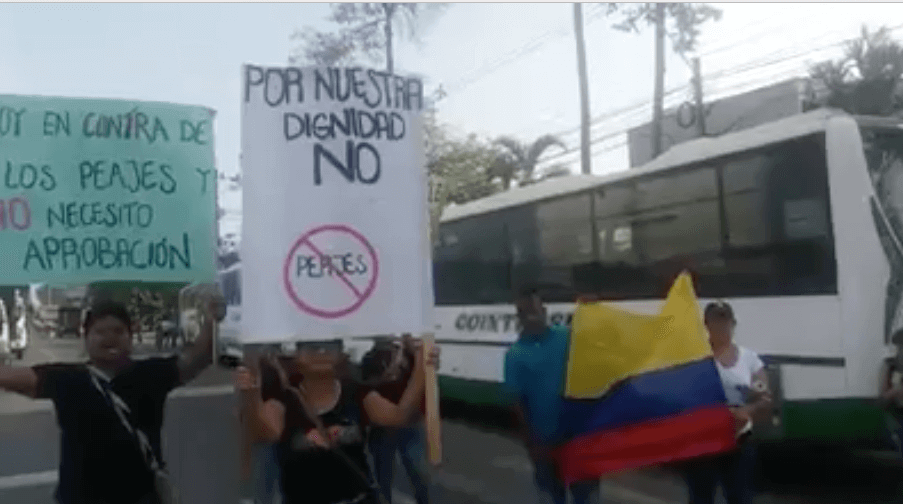 En Urabá habitantes dicen NO MÁS atropellos con los&nbsp;peajes