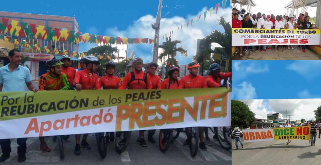 La gente de Urabá dispuesta a lograr la reubicación de los peajes convoca nueva&nbsp;protesta.