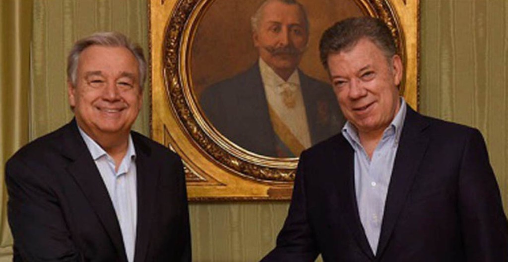 Presidente de Colombia recibe a secretario general de la ONU&nbsp;(+Fotos)