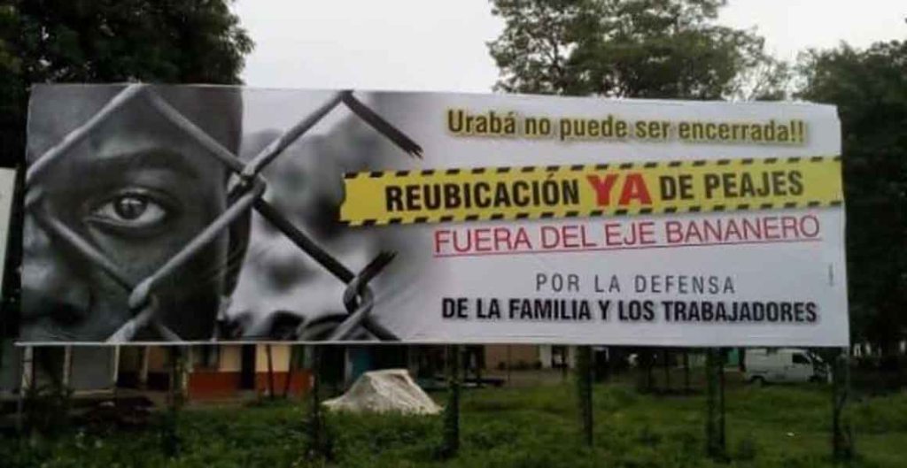 Con levantamiento popular Urabá (Antioquia) exige la reubicación de los&nbsp;peajes
