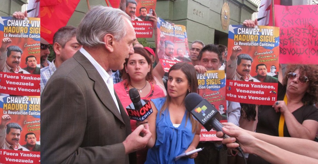 Trabajadores chilenos manifiestan su apoyo a la Revolución&nbsp;Bolivariana