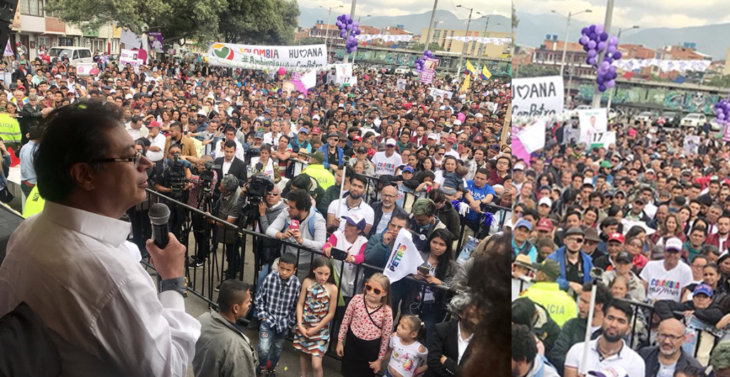 El sur de Bogotá le cumplió a Petro con desbordante alegría y&nbsp;apoyo