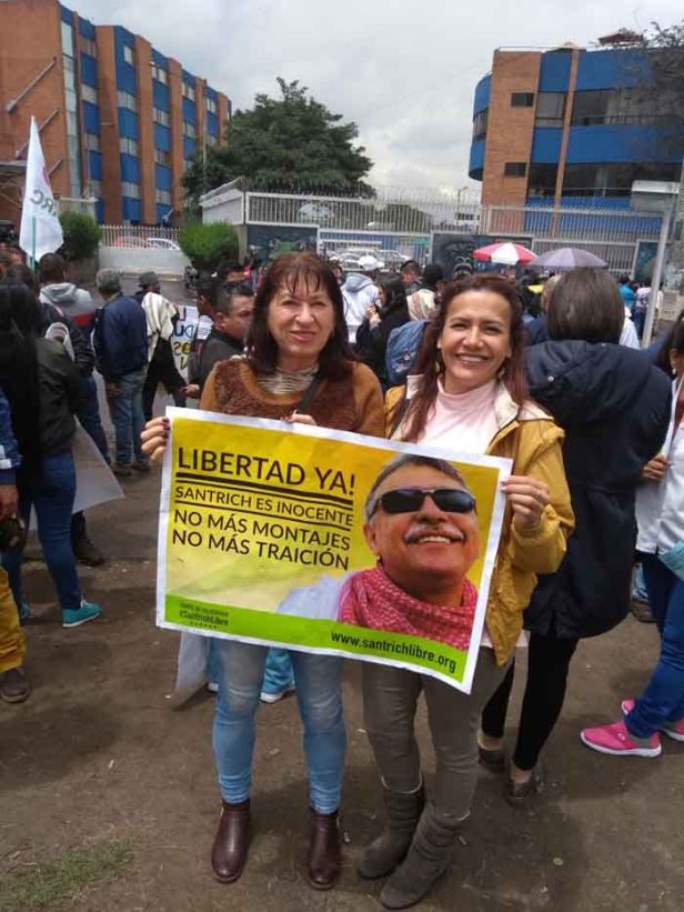 Asistentes al plantón