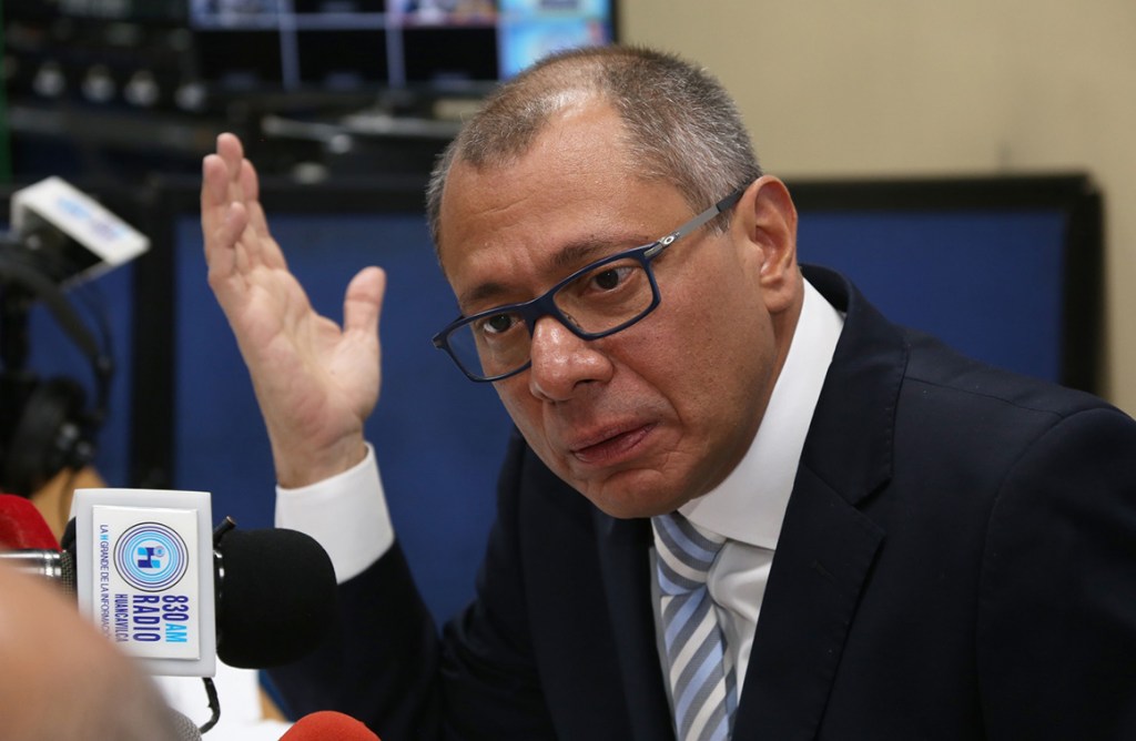 Soy inocente, insiste exvicepresidente de Ecuador en&nbsp;apelación