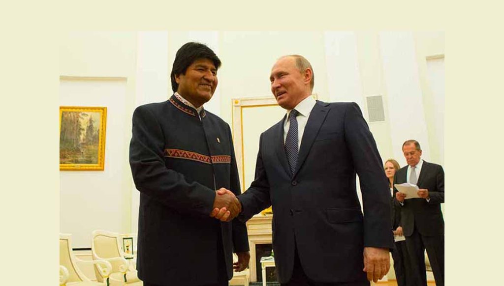 Presidente boliviano asiste a firma de acuerdo gasífero con&nbsp;Rusia