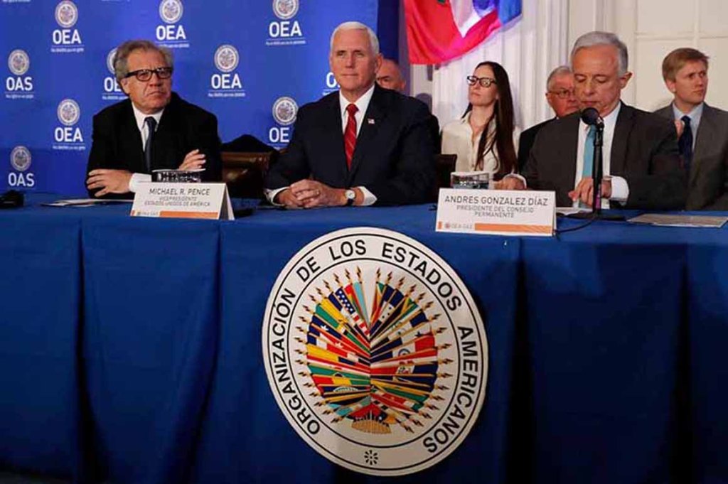 Vicepresidente de EE.UU. llama a suspender a Venezuela de la&nbsp;OEA