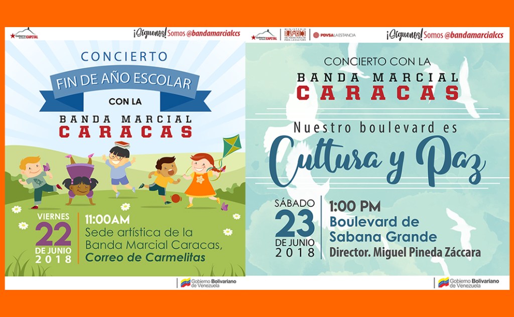 Con música Banda Marcial Caracas despedirá año escolar&nbsp;2017-2018