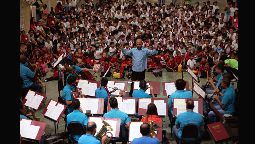 Banda Marcial Caracas continúa ofreciendo conciertos a niños de la&nbsp;Patria