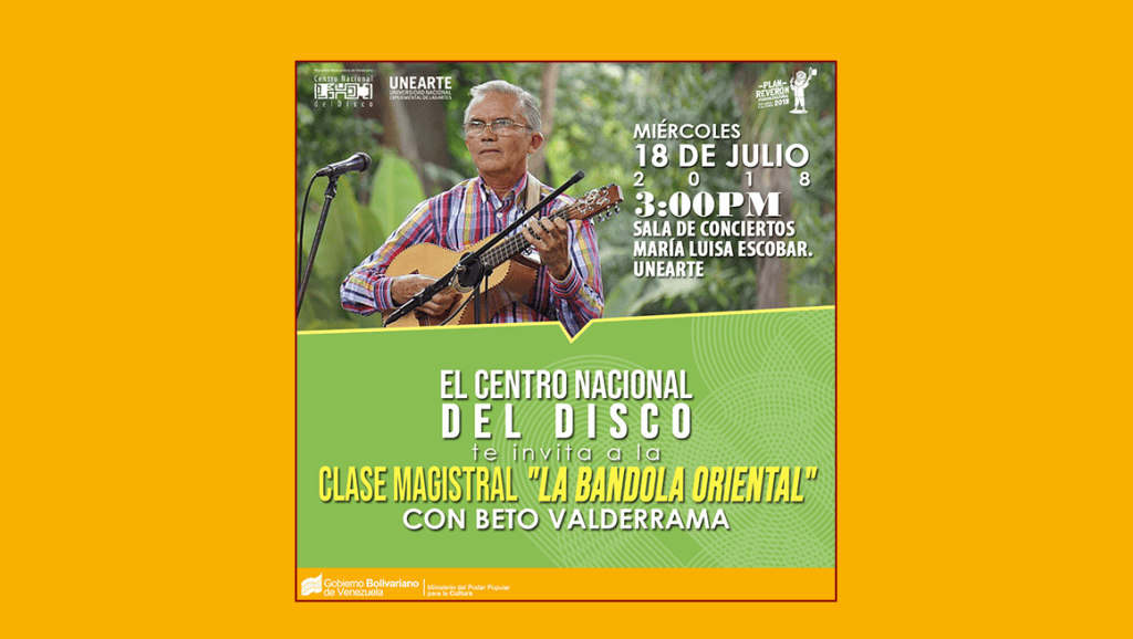 Centro Nacional del Disco impulsa clases magistrales con referentes musicales&nbsp;venezolanos