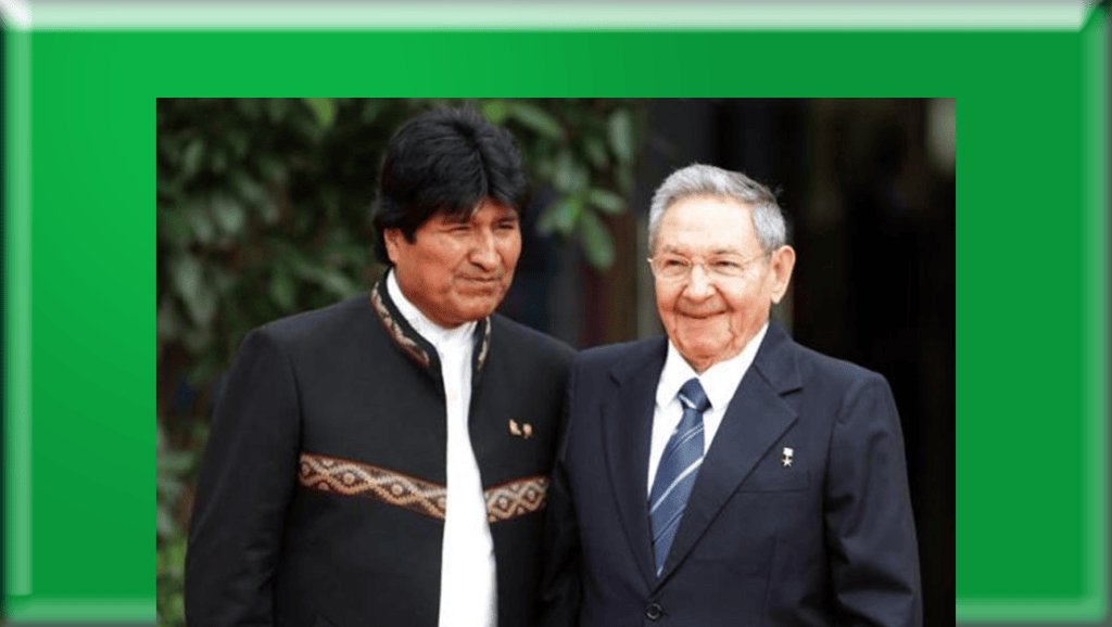 Presidente boliviano saluda a Raúl&nbsp;Castro