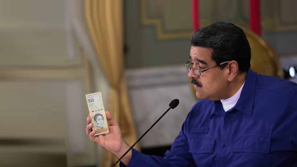 Maduro anuncia que al nuevo cono monetario se le reducirán cinco&nbsp;ceros