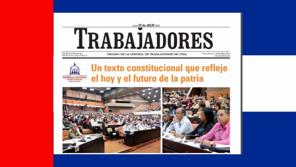 Trabajadores: ”RGANO DE LA CENTRAL DE TRABAJADORES DE&nbsp;CUBA