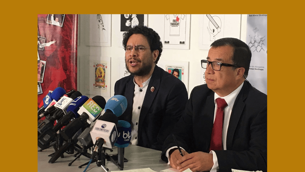 Iván Cepeda denunció penalmente ante la Fiscalía a Fernando Londoño y Gustavo&nbsp;Rugeles