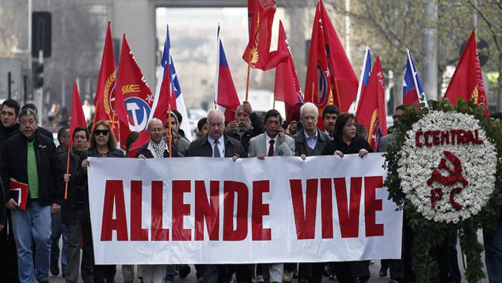 PC de Chile honra memoria de Allende, Víctor Jara y Pablo&nbsp;Neruda