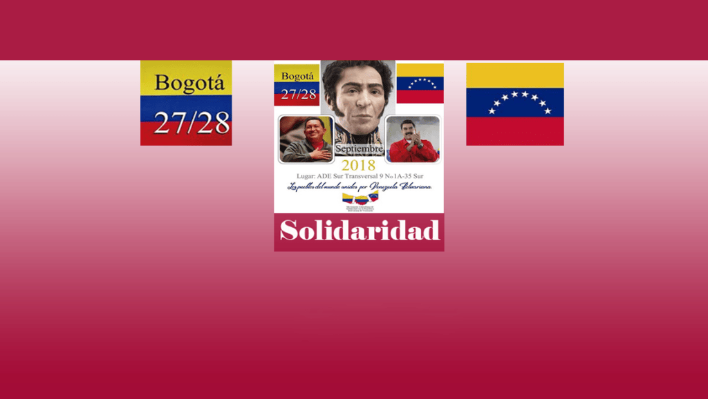 II Encuentro Colombiano de Solidaridad con el Gobierno y el pueblo de&nbsp;Venezuela