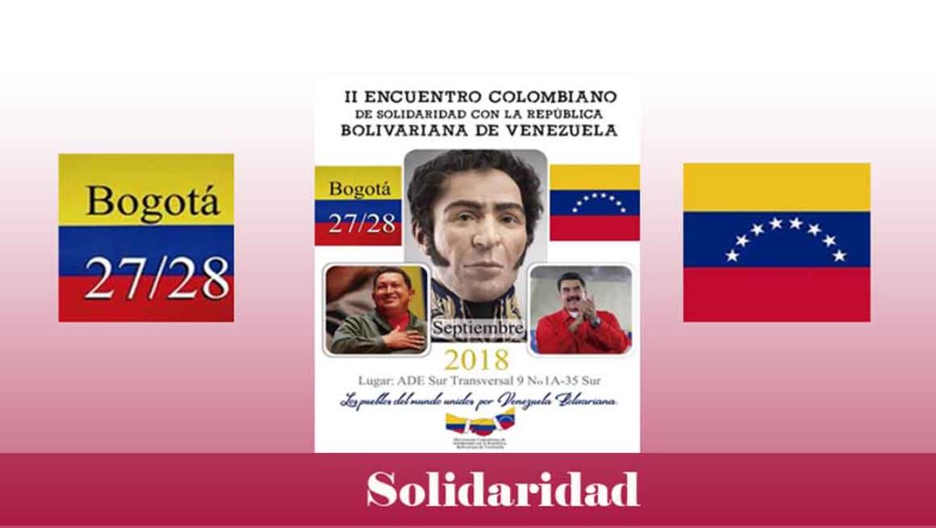Programa del II Encuentro Colombiano de Solidaridad con&nbsp;Venezuela