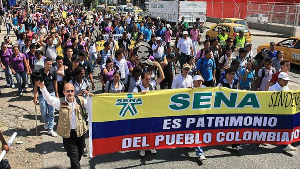 Trabajadores del SENA exigen diálogo, negociación y solución a la problemática&nbsp;institucional