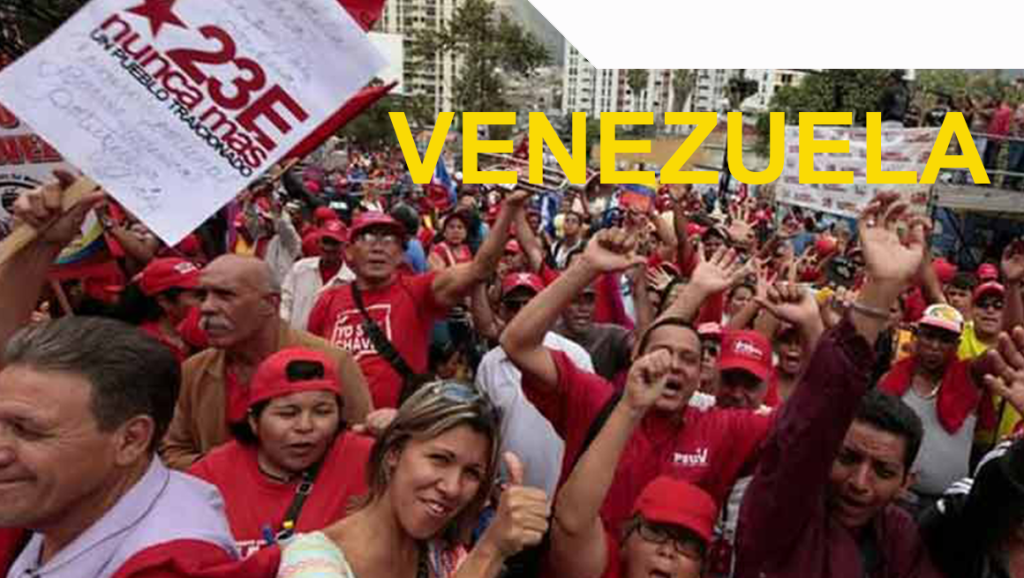 Venezolanos marchan en defensa de la Revolución y la&nbsp;soberanía