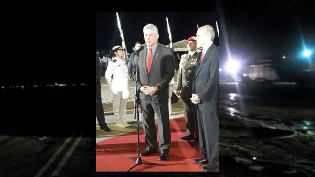 Presidente cubano arriba a Venezuela para juramentación de&nbsp;Maduro