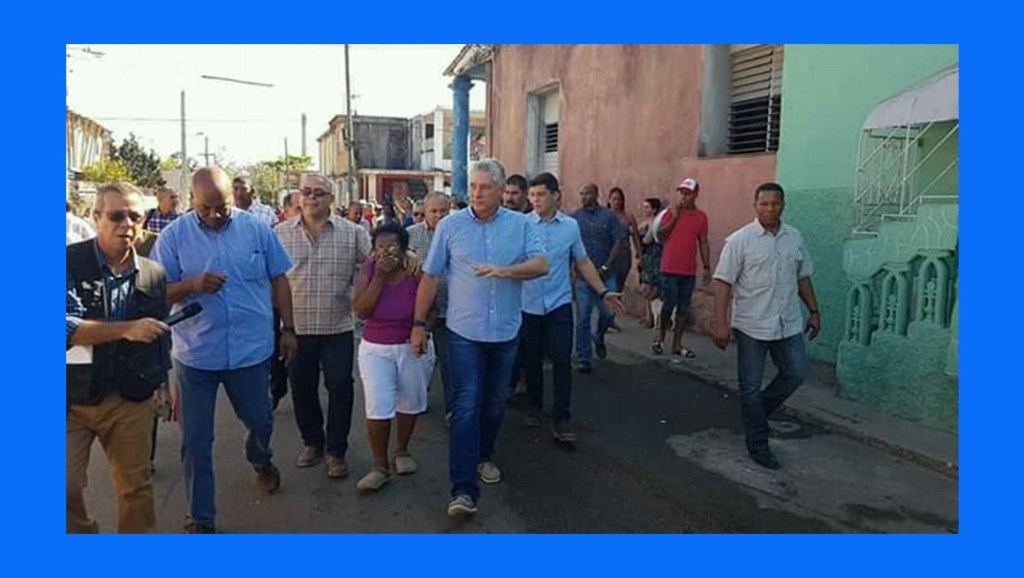 Presidente Cubano Diaz Canel recorrió las calles de La Habana el 31 de&nbsp;diciembre