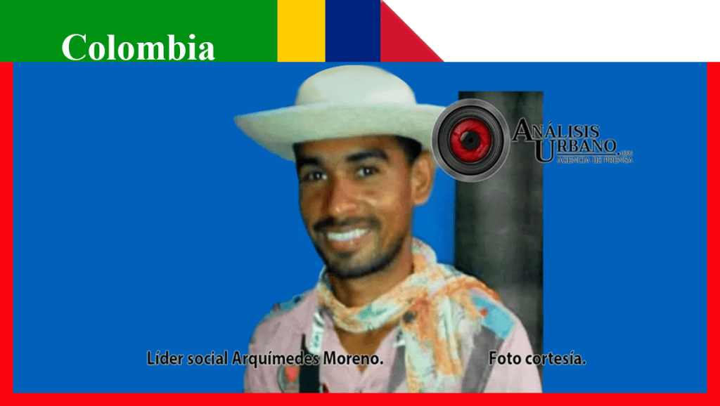 Líder social Arquímedes Moreno fue asesinado en Tibú, Norte de&nbsp;Santander
