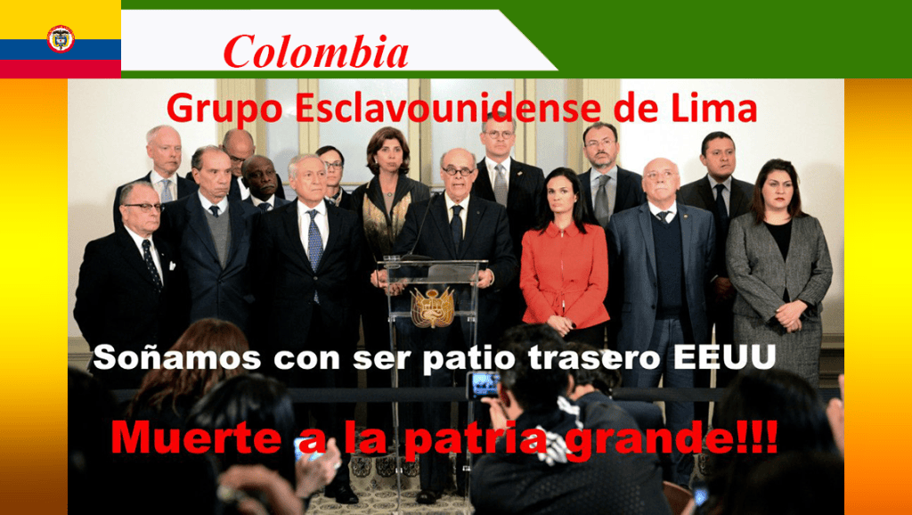 En Bogotá convocan plantón en rechazo a reunión del Grupo de&nbsp;Lima