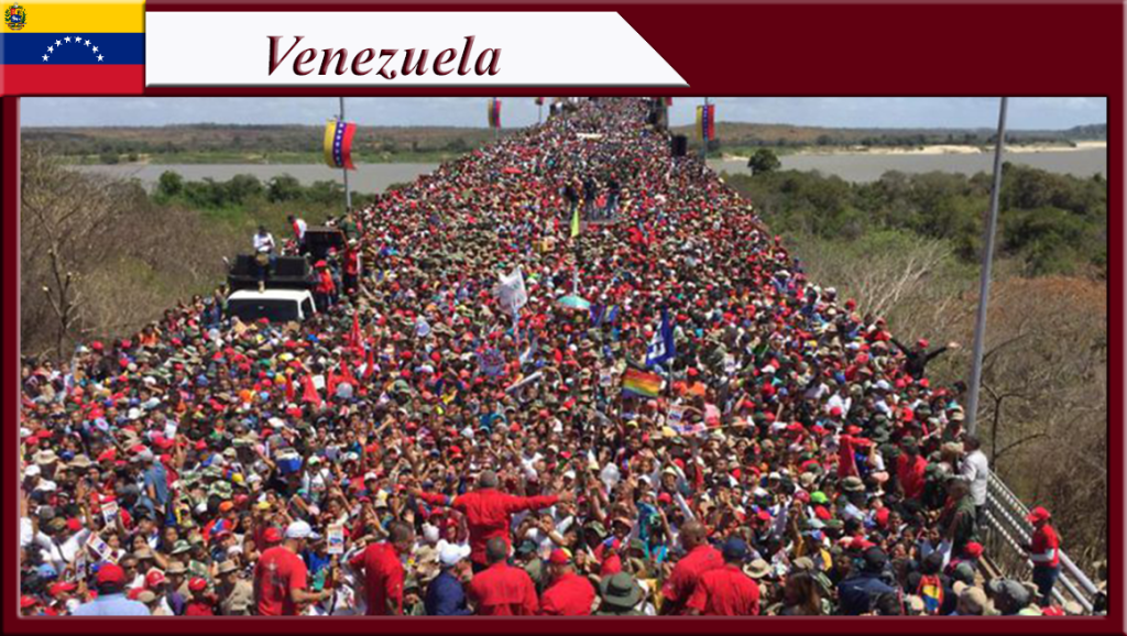 EN FOTOS: Diosdado Cabello encabezó inmensa marcha sobre el Puente Angostura de Ciudad Bolívar apoyando a&nbsp;Maduro