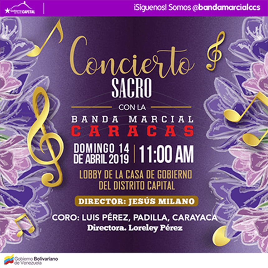 Concierto Sacro con la Banda Marcial&nbsp;Caracas