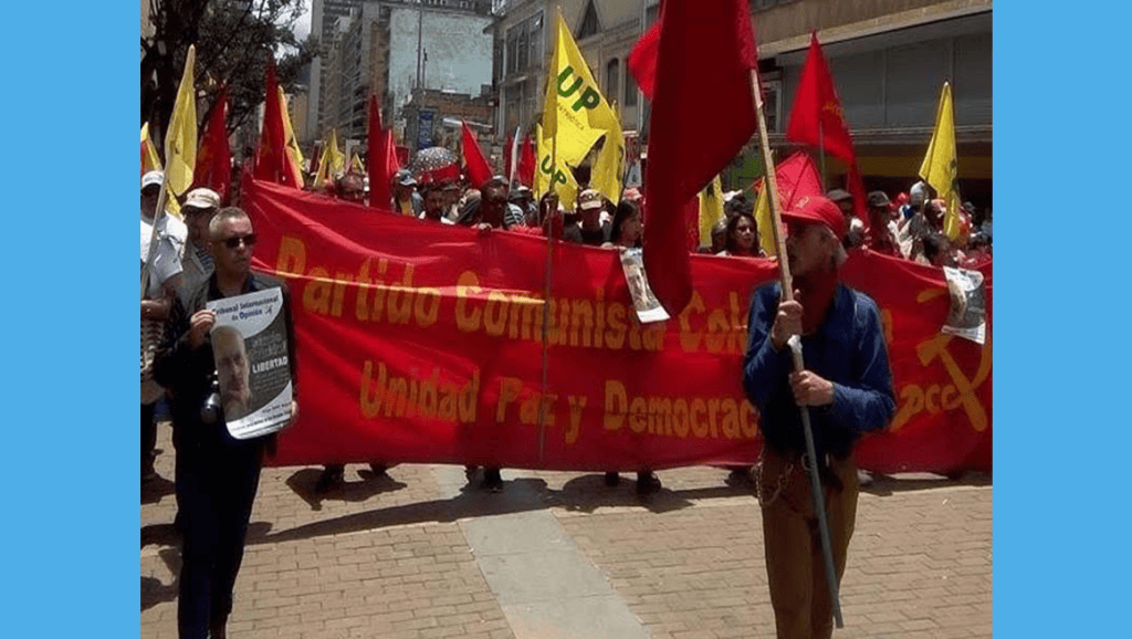 En Bogota UP, JUCO y PCC marchan el Primero de Mayo desde el Planetario&nbsp;Distrital.