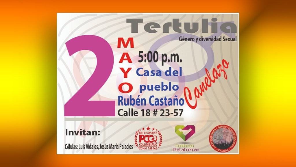 Tertulia sobre Género y Diversidad Sexual en Manizales&nbsp;(Caldas).