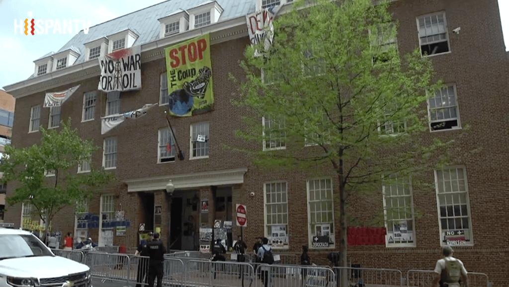 Tensión en la embajada de Venezuela en Washington&nbsp;D.C.