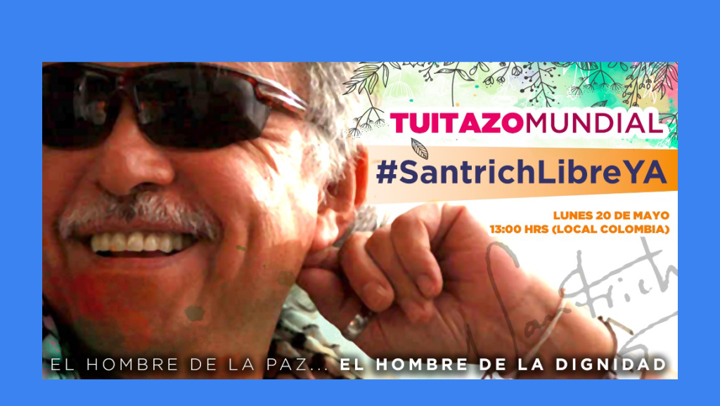 Convocan tuitazo mundial por libertad de&nbsp;Santrich.