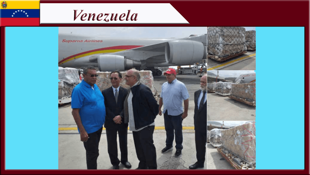 Arriban a Venezuela 71 toneladas de insumos médicos de&nbsp;China
