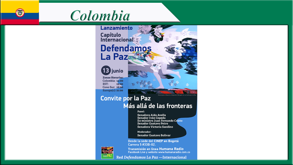 Una red sin fronteras para defender la Paz en&nbsp;Colombia