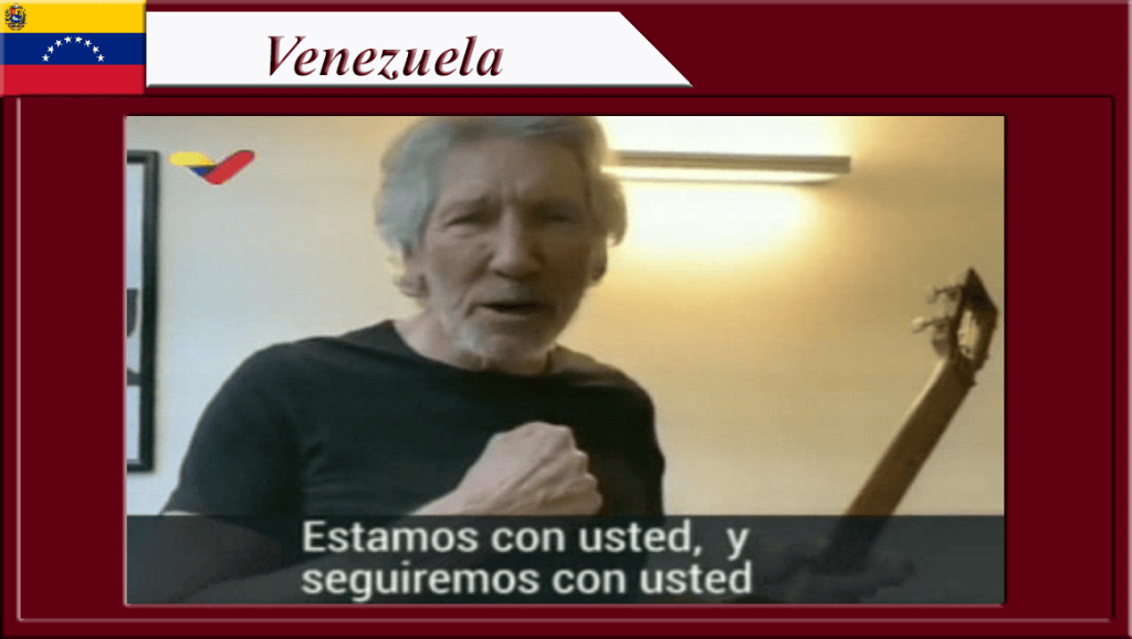 Roger Waters agradeció el cuatro regalado por Maduro y reafirmó su apoyo a&nbsp;Venezuela